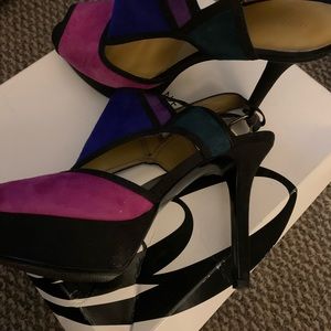 Nine West Multi-Colored Heels